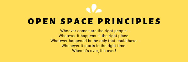 Whoever comes are the right people. Wherever it happens is the right place. Whatever happens is the only thing that could have. Whenever it starts is the right time. When it’s over, it’s over!