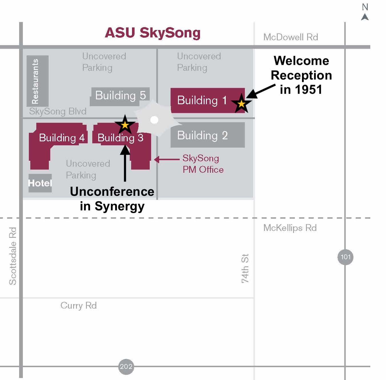 Skysong map