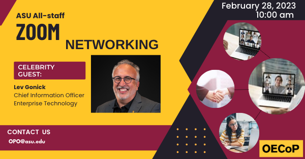 ASU All staff Zoom Networking Event 2.28.23