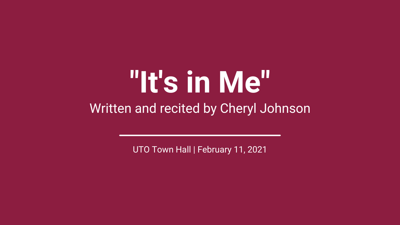 It's in Me